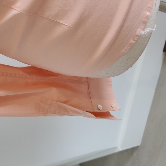 Theory women’s Peach long sleeve Button-Up blouse Size P new without tags - Picture 5 of 9